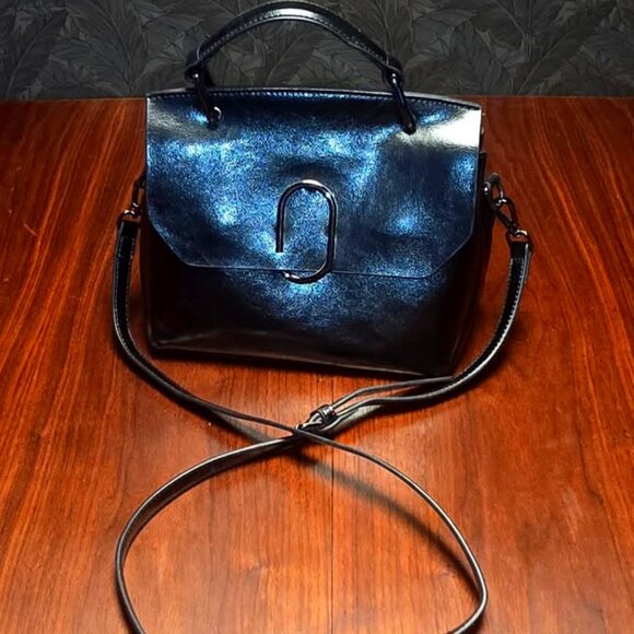 MDBM Crossbody, Black Leather - Picture 1 of 2